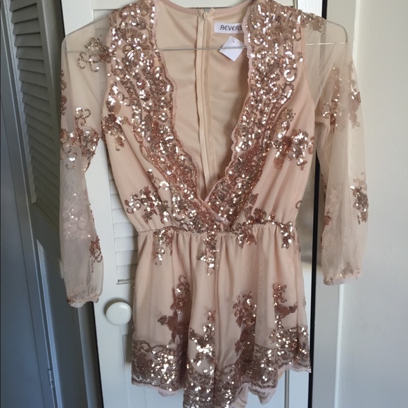 gold romper dress